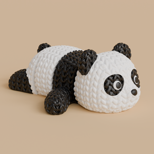 Kötött Hatású 3D Nyomtatott Panda, Otthon & Életmód, Dekoráció, Dekoratív figurák és szobrok, Mindenmás, MESKA