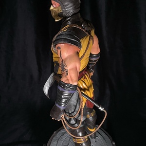 Mortal Kombat Scorpion kézzel festett 3d nyomtatott resin szobor - otthon & életmód - dekoráció - dísztárgy - Meska.hu