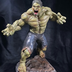 1:6 Hulk kézzel festett 3d nyomtatott resin szobor, Művészet, Más gyűjtemények, Festészet, MESKA