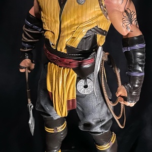 Mortal Kombat Scorpion kézzel festett 3d nyomtatott resin szobor - otthon & életmód - dekoráció - dísztárgy - Meska.hu