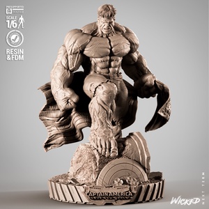 Red Hulk - Vörös Hulk MCU Verzió 1/6 méretű szobor - művészet - szobor - Meska.hu