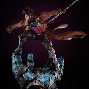 Gambit 1/6 méretű szobor - művészet - szobor - Meska.hu