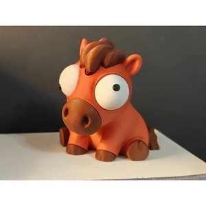 Táltos - vicces ló figura mozgatható szemekkel, 3D nyomtatott asztali dísz, lovas ajándék - otthon & életmód - dekoráció - dekoratív figurák és szobrok - Meska.hu