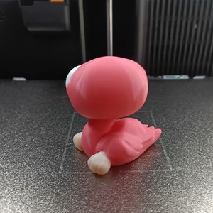 Pikó, a flamingó figura � 3D nyomtatott vicces asztali kabala forgatható fejjel és mozgatható szemekkel - otthon & életmód - dekoráció - dekoratív figurák és szobrok - Meska.hu