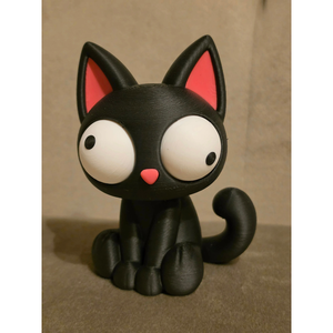 Kormi � Fekete macska figura mozgatható szemekkel és forgatható fejjel - otthon & életmód - dekoráció - halloween - halloweeni figurák - Meska.hu