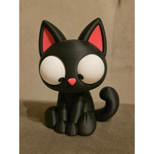 Kormi � Fekete macska figura mozgatható szemekkel és forgatható fejjel - otthon & életmód - dekoráció - halloween - halloweeni figurák - Meska.hu