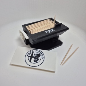 Fogpiszkáló adagoló � Alfa Romeo stílusban - otthon & életmód - konyhafelszerelés, tálalás - konyhai tárolás - fűszertartó - Meska.hu