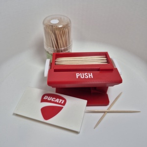 Fogpiszkáló adagoló � Ducati stílusban - otthon & életmód - konyhafelszerelés, tálalás - konyhai tárolás - fűszertartó - Meska.hu