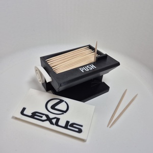 Fogpiszkáló adagoló � Lexus stílusban - otthon & életmód - konyhafelszerelés, tálalás - konyhai tárolás - fűszertartó - Meska.hu