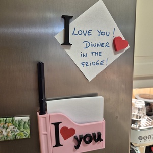 I  YOU � Interaktív mágneses üzenőfal Valentin-napra - Romantic - otthon & életmód - konyhafelszerelés, tálalás - konyhai dekoráció - hűtőmágnes - Meska.hu
