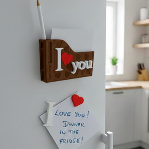 I  YOU � Interaktív mágneses üzenőfal Valentin-napra - Natural, Otthon & Életmód, Konyhafelszerelés, tálalás, Konyhai dekoráció, Hűtőmágnes, Mindenmás, MESKA