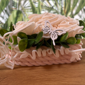  3D MOM szív dekor � rózsákkal díszített különleges ajándék - otthon & életmód - dekoráció - dísztárgy - Meska.hu