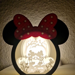 Minnie Egér Lámpa - otthon & életmód - dekoráció - asztal és polc dekoráció - asztaldísz - Meska.hu
