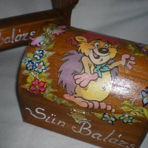 Sün Balázs ládikó és sámli  + ajándék vers -  - Meska.hu