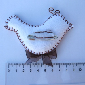 Szerelem rézmadara - kitűző - ékszer - kitűző és bross - Meska.hu