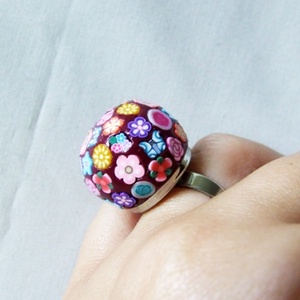 Millefiori gyűrű -  - Meska.hu