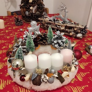 Adventi koszorú - karácsony - adventi díszek - adventi koszorú - Meska.hu