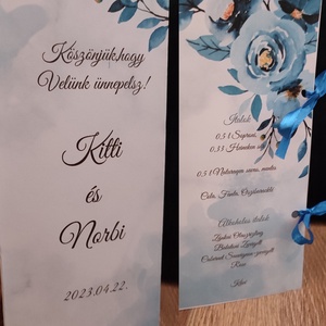 Esküvői asztal szám, menü és itallap  - esküvő - meghívó & kártya - menü - Meska.hu