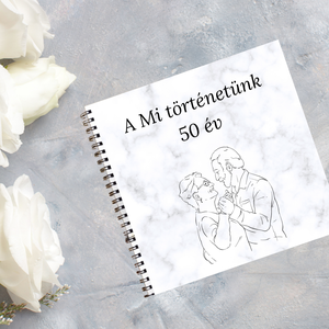 Mi történetünk szerelmes emlék album, fotó album, évfordulós ajándék  - otthon & életmód - papír, írószer - album & fotóalbum - Meska.hu