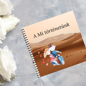 Mi történetünk szerelmes emlék album, fotó album, évfordulós ajándék  - otthon & életmód - papír, írószer - album & fotóalbum - Meska.hu