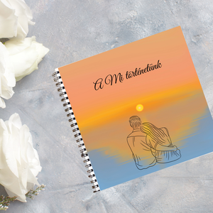 Mi történetünk szerelmes emlék album, fotó album, évfordulós ajándék  - otthon & életmód - papír, írószer - album & fotóalbum - Meska.hu