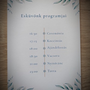 Greenery , kaparós esküvői meghívó több méretben  - esküvő - meghívó & kártya - meghívó - Meska.hu