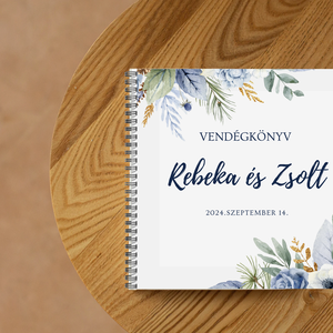 Esküvői vendégkönyv , fotóalbum többféle grafikával  - esküvő - emlék & ajándék - vendégkönyv - Meska.hu