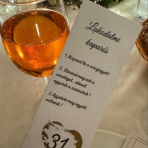 Kaparós sorsjegy lakodalomba vagy lánybúcsúra /esküvő,lagzi/ ARANY - Meska.hu