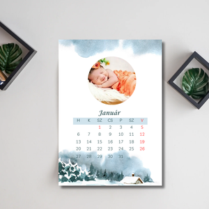 Egyedi fényképes falinaptár  (Fényes falinaptár , A4 méretű) ősz  - otthon & életmód - dekoráció - fali és függő dekoráció - falinaptár & öröknaptár - Meska.hu