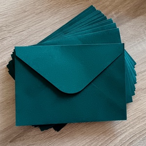 Smaragdzöld, sötétzöld boríték, Otthon & Életmód, Papír, írószer, Boríték, Mindenmás, MESKA