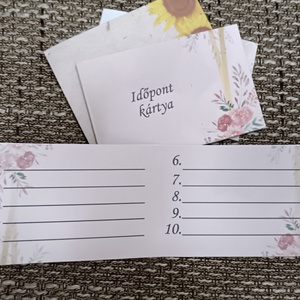 Nyitható időpont kártya  - otthon & életmód - papír, írószer - névjegykártya - Meska.hu