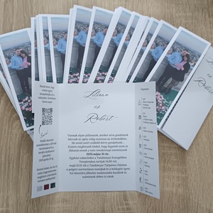 Fényképes - ablakos , két oldalra nyíló meghívó , Esküvő, Meghívó & Kártya, Meghívó, Fotó, grafika, rajz, illusztráció, MESKA