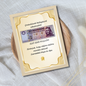 Pénzátadó képkeret, egyedi felitalrattal ballagásra, érettségire vagy diplomaosztóra, Otthon & Életmód, Papír, írószer, Ajándékozás kellékei, Pénzátadó képkeret, Mindenmás, MESKA