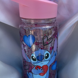 Mozgó csillámos kulacs, Lilo és Stitch iskolakezdésre, óvodába, szülinapra vagy csak úgy , Otthon & Életmód, Konyhafelszerelés, tálalás, Italos kellékek, Kulacsok, Mindenmás, MESKA