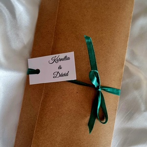 Kraft papírba hajtogatott, fényképes esküvői meghívó greenery  - esküvő - meghívó & kártya - meghívó - Meska.hu Kraft papírba hajtogatott, fényképes esküvői meghívó greenery  - esküvő - meghívó & kártya - meghívó - Meska.hu