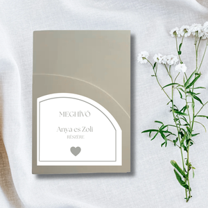 Egyedi ,feliratos, zsebes boríték, A6 meghívóhoz - Meska.hu