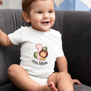 Egyedi tervezésű  1 éves lettem, első szülinapi body ,azonnal készletről - ruha & divat - babaruha & gyerekruha - body - Meska.hu