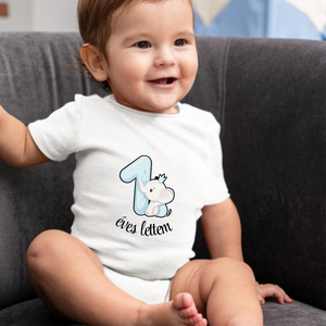 Egyedi tervezésű  1 éves lettem, első szülinapi body ,azonnal készletről, Ruha & Divat, Babaruha & Gyerekruha, Body, Mindenmás, MESKA