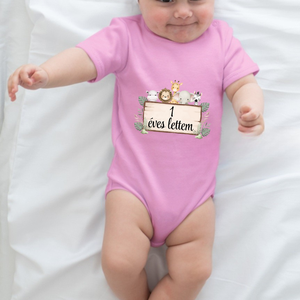 Egyedi tervezésű  1 éves lettem, első szülinapi body ,azonnal készletről, Ruha & Divat, Babaruha & Gyerekruha, Body, Mindenmás, MESKA