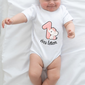 Egyedi tervezésű  1 éves lettem, első szülinapi body ,azonnal készletről - ruha & divat - babaruha & gyerekruha - body - Meska.hu