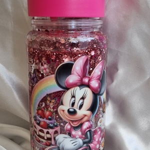 Mozgó csillámos kulacs, Minnie egér, Disney iskolakezdésre, óvodába, szülinapra vagy csak úgy  - Meska.hu