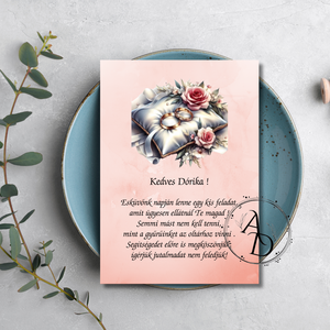 Gyűrűvivő, gyerekfelkérő kártya 3, Esküvő, Meghívó & Kártya, Tanú felkérő, Fotó, grafika, rajz, illusztráció, MESKA