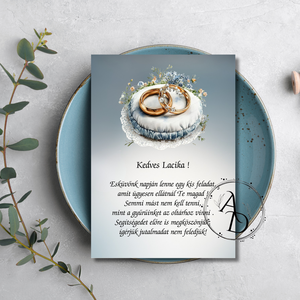 Gyűrűvivő, gyerekfelkérő kártya 2, Esküvő, Meghívó & Kártya, Tanú felkérő, Fotó, grafika, rajz, illusztráció, MESKA