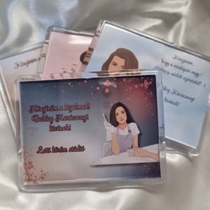 Vendégajándék- körmös saját fotó alapján , Otthon & Életmód, Konyhafelszerelés, tálalás, Konyhai dekoráció, Hűtőmágnes, Mindenmás, MESKA