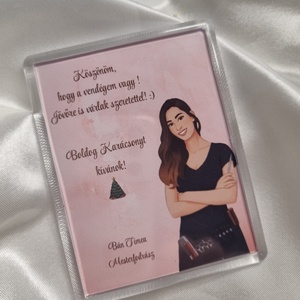Vendégajándék- fodrász saját fotó alapján  - otthon & életmód - konyhafelszerelés, tálalás - konyhai dekoráció - hűtőmágnes - Meska.hu