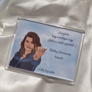 Vendégajándék- fodrász saját fotó alapján  - otthon & életmód - konyhafelszerelés, tálalás - konyhai dekoráció - hűtőmágnes - Meska.hu