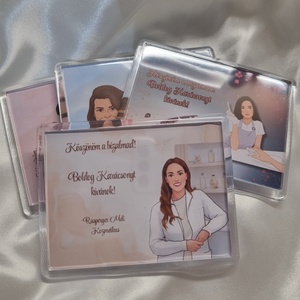 Vendégajándék- kozmetikus saját fotó alapján , Otthon & Életmód, Konyhafelszerelés, tálalás, Konyhai dekoráció, Hűtőmágnes, Mindenmás, MESKA