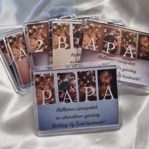 Karácsonyi hűtőmágnes PAPA, Otthon & Életmód, Konyhafelszerelés, tálalás, Konyhai dekoráció, Hűtőmágnes, Mindenmás, MESKA