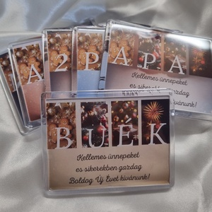 Karácsonyi hűtőmágnes BUÉK, Otthon & Életmód, Konyhafelszerelés, tálalás, Konyhai dekoráció, Hűtőmágnes, Mindenmás, MESKA