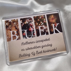 Karácsonyi hűtőmágnes BUÉK - otthon & életmód - konyhafelszerelés, tálalás - konyhai dekoráció - hűtőmágnes - Meska.hu